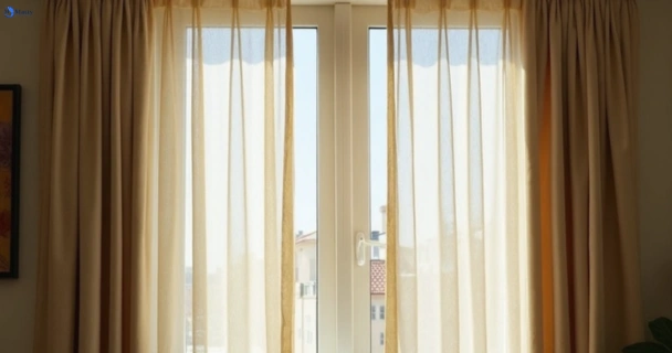 Dusty and dull curtains in bannockburn before steam cleaning